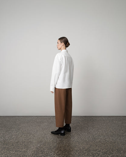 CROPPED TWILL SHIRT