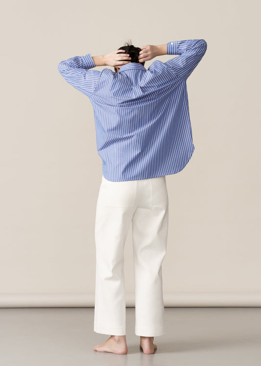 LOOSE TWILL TROUSERS