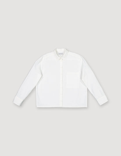 CROPPED TWILL SHIRT