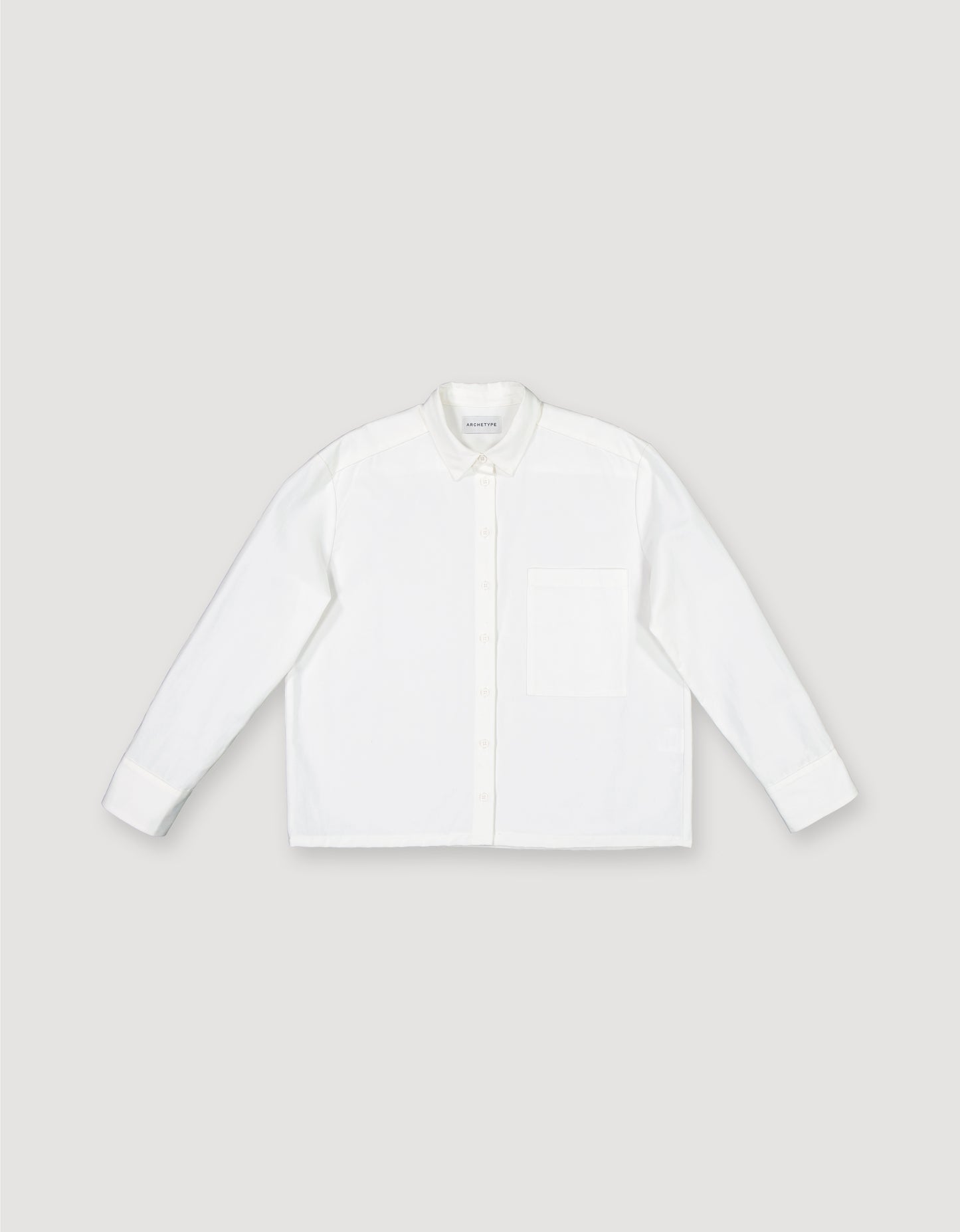 CROPPED TWILL SHIRT